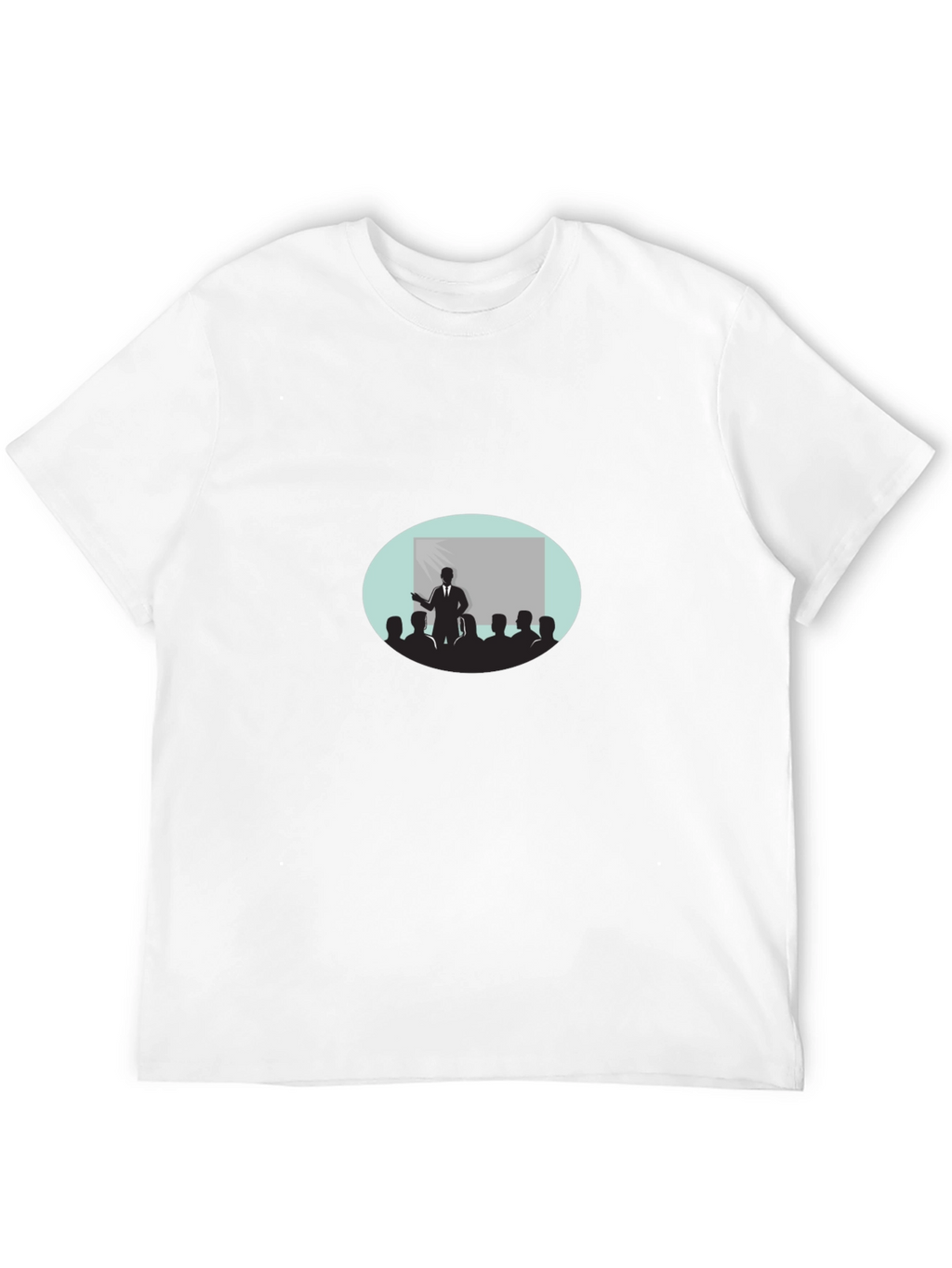 Black T-Shirt with Presentation Graphic