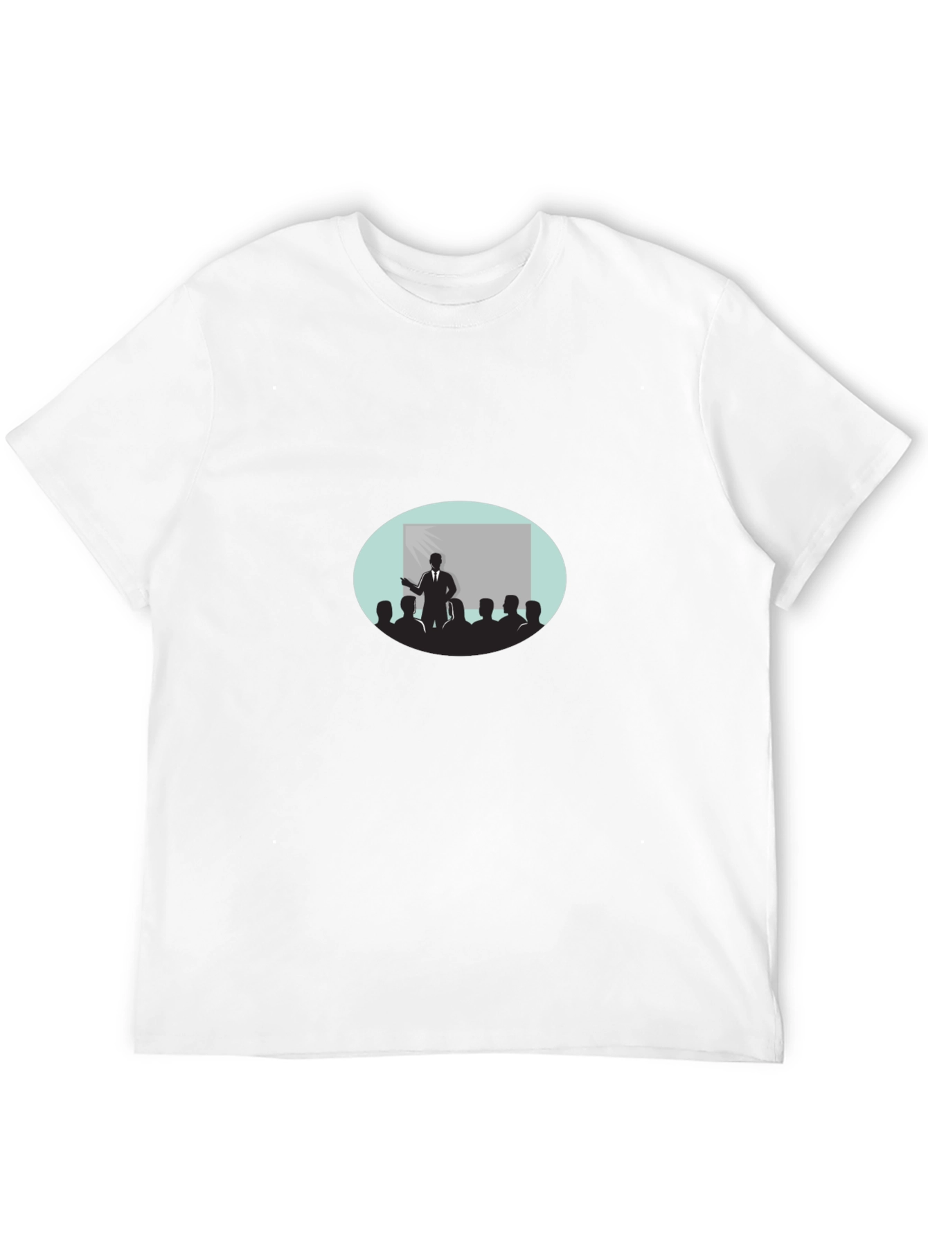 Black T-Shirt with Presentation Graphic