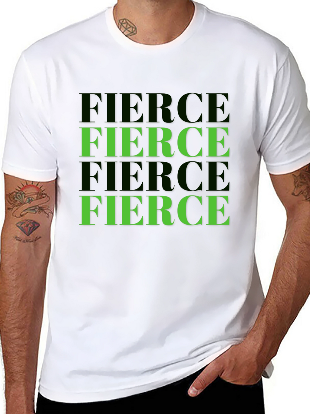 Fierce Graphic T-Shirt - Bold Print