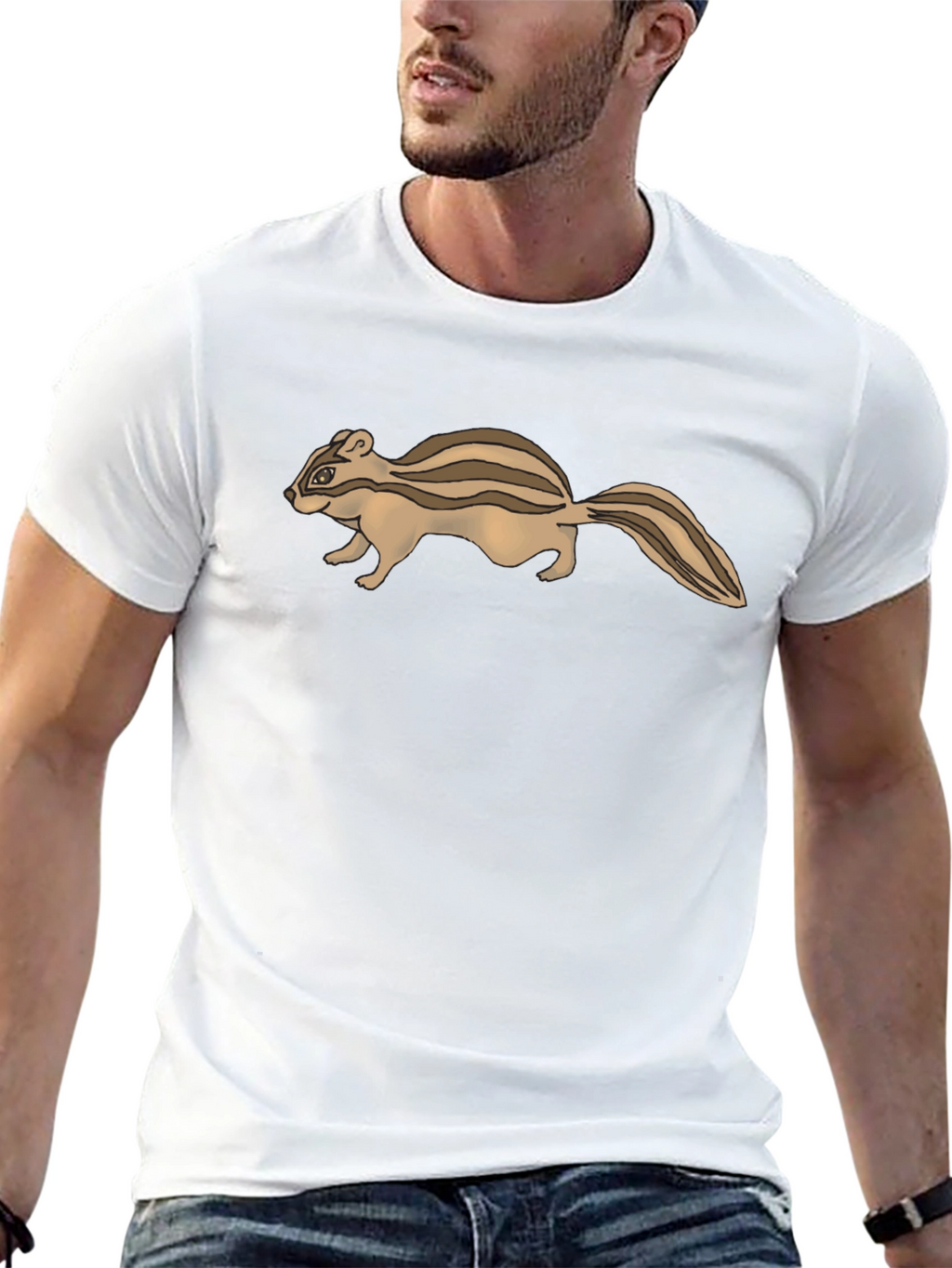 Chipmunk Graphic Tee - Casual Comfort