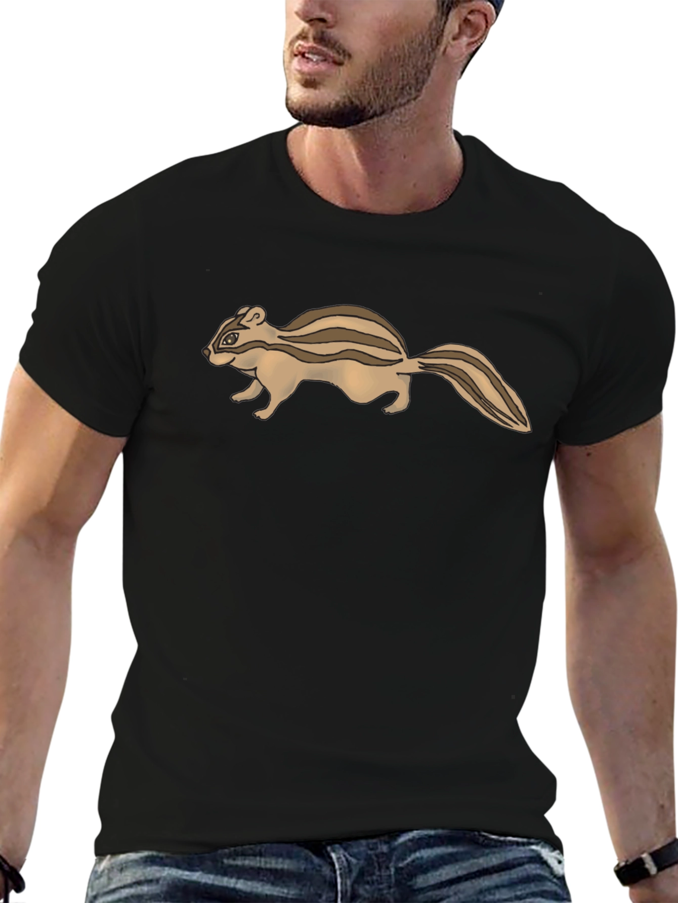 Chipmunk Graphic Tee - Casual Comfort