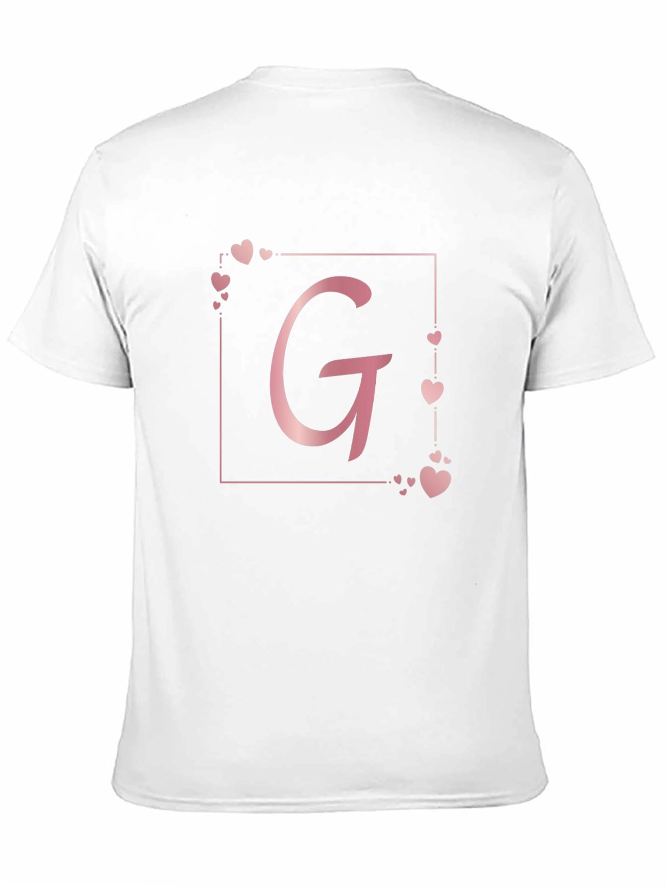 Elegant Letter G Heart Tee