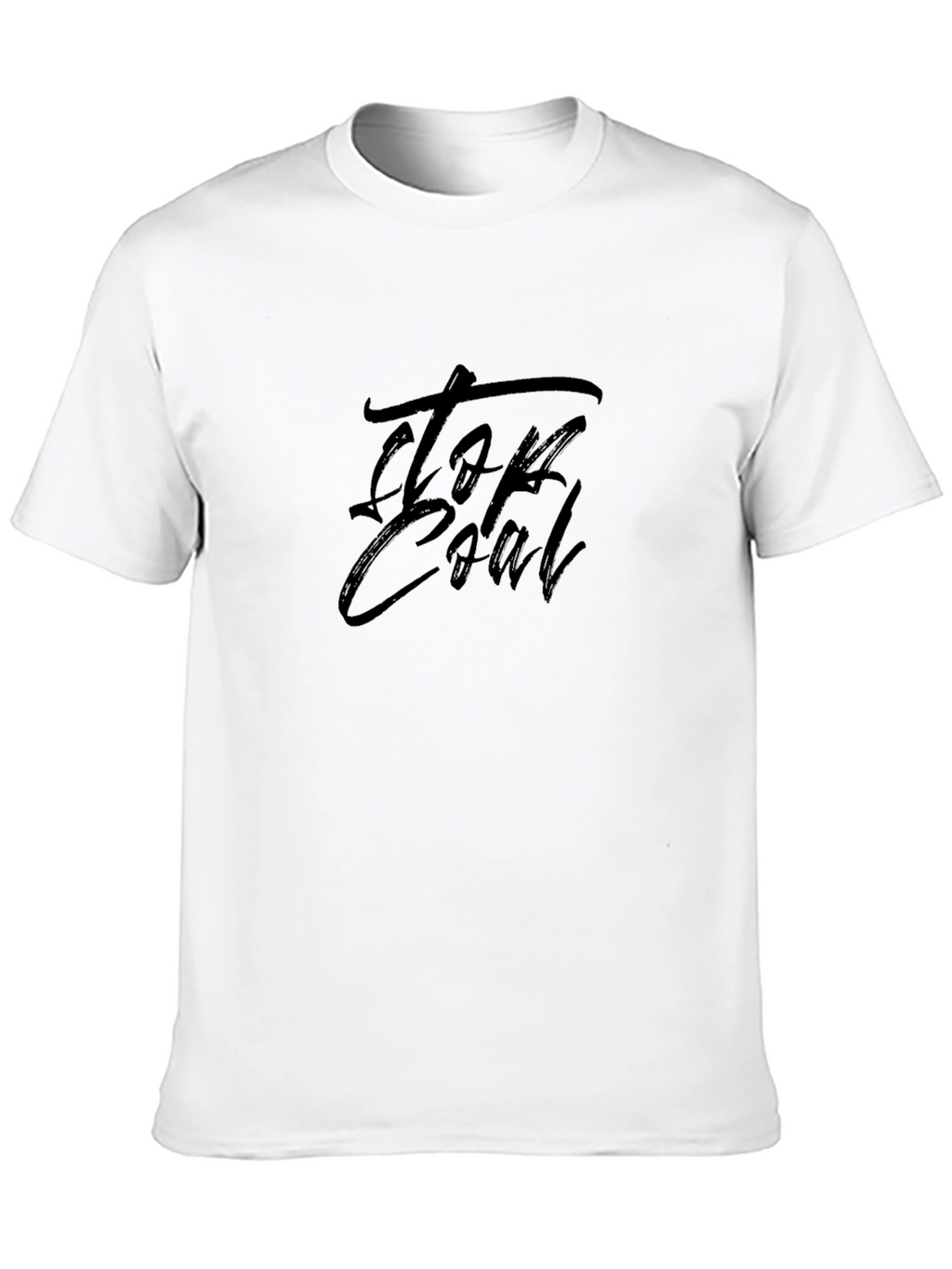 Top Coal Black Graphic T-Shirt