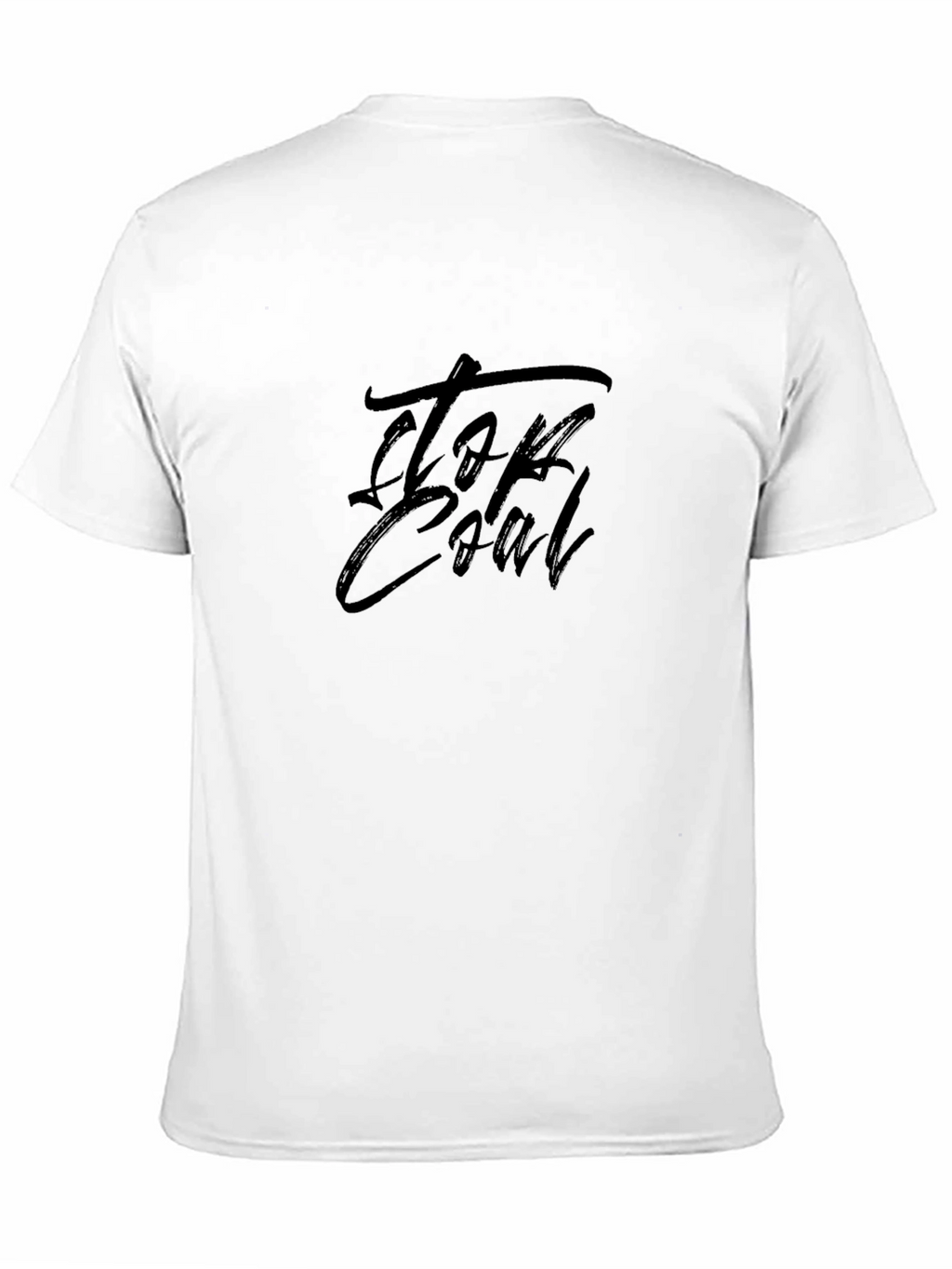 Top Coal Black Graphic T-Shirt