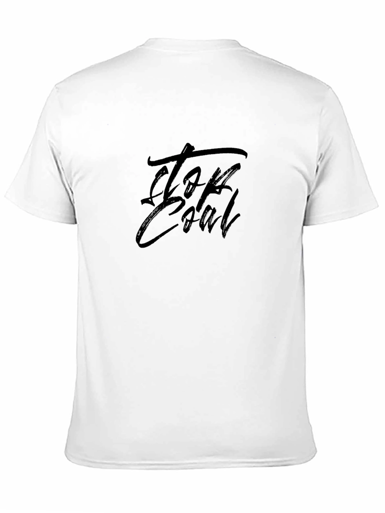 Top Coal Black Graphic T-Shirt