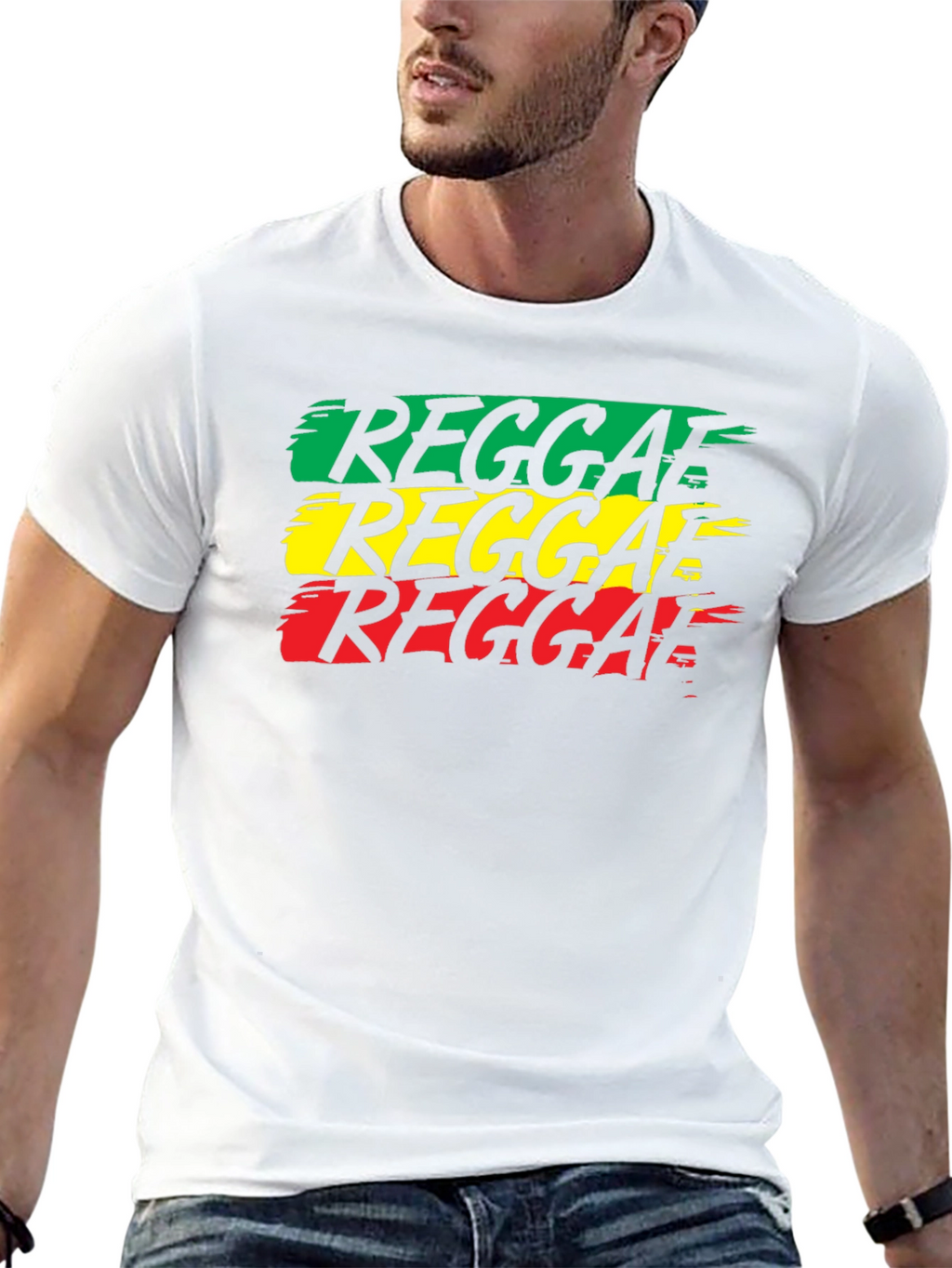 Reggae Rasta T-Shirt - Green Yellow Red