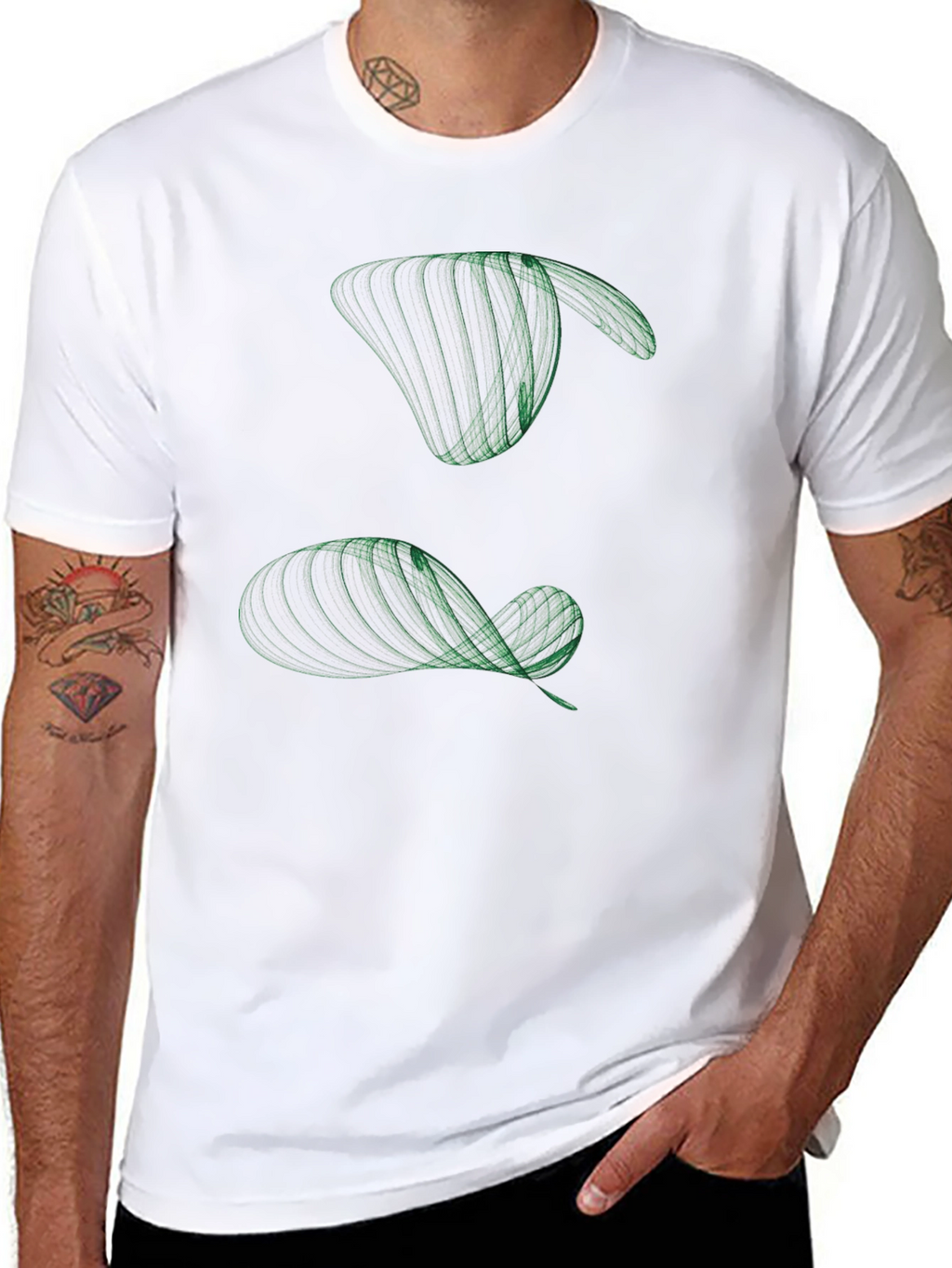 Abstract Line Art Graphic Tee