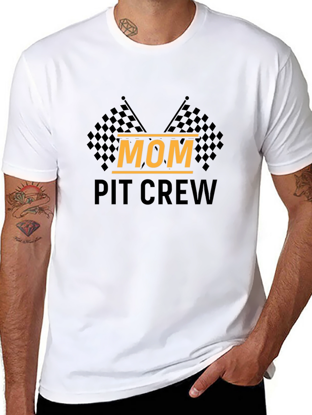 Mom Pit Crew Graphic Tee