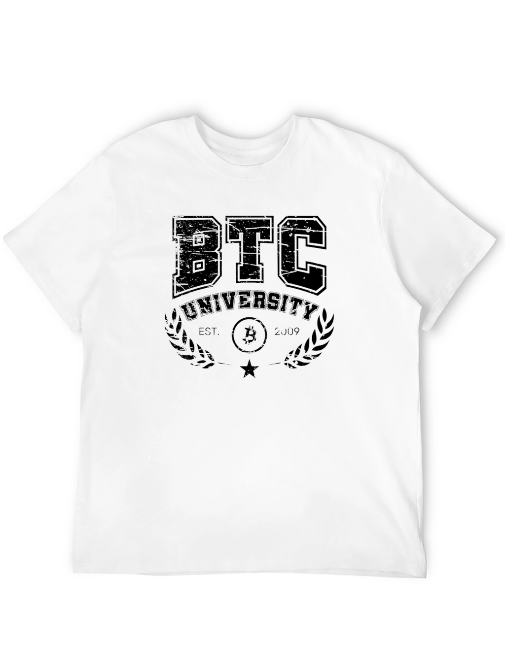 Bitcoin University T-Shirt - BTC Collegiate Design