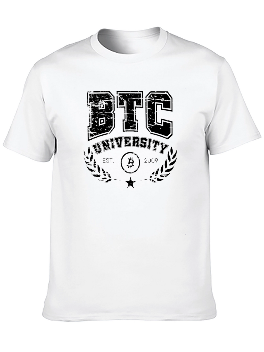 Bitcoin University T-Shirt - BTC Collegiate Design