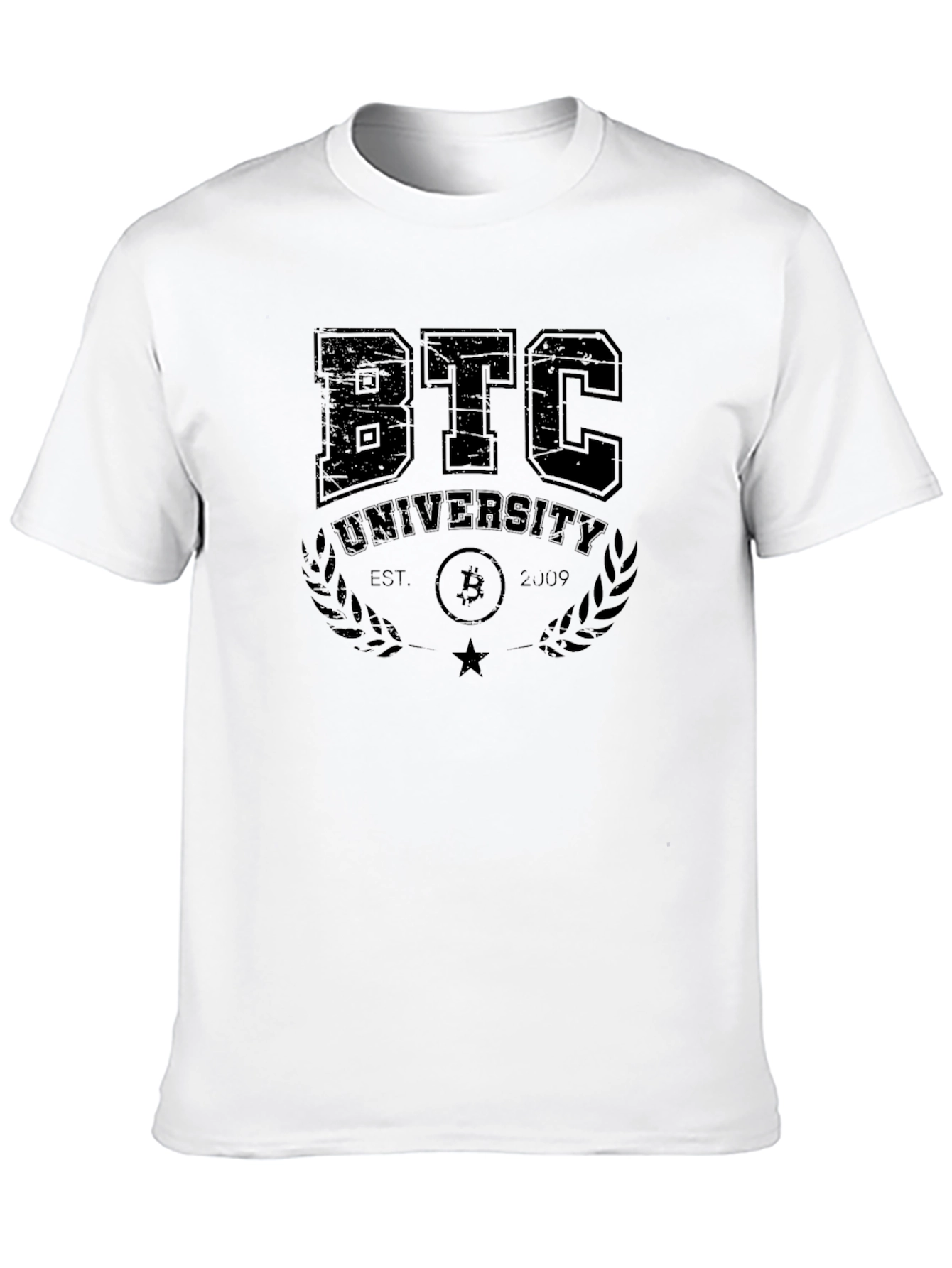 Bitcoin University T-Shirt - BTC Collegiate Design
