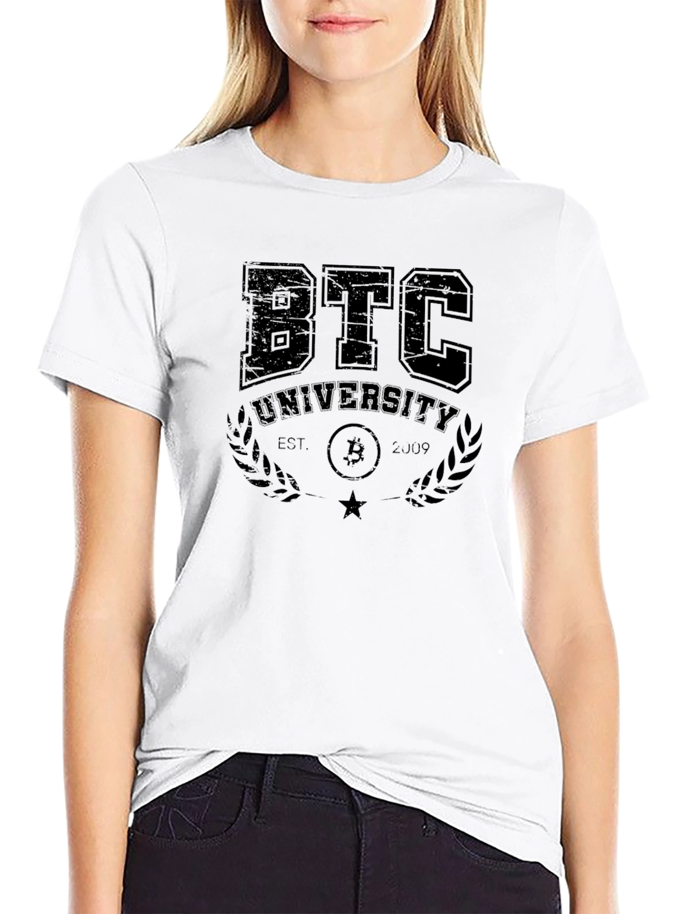 Bitcoin University T-Shirt - BTC Collegiate Design