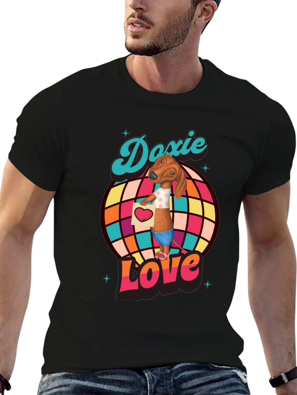 Doxie Love T-Shirt - Dachshund Graphic Tee