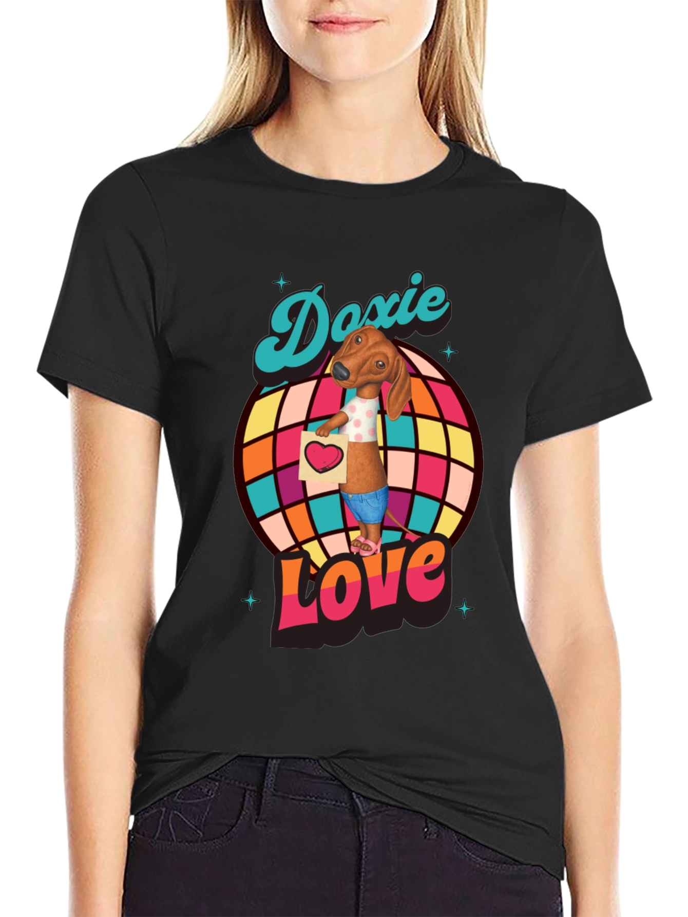 Doxie Love T-Shirt - Dachshund Graphic Tee