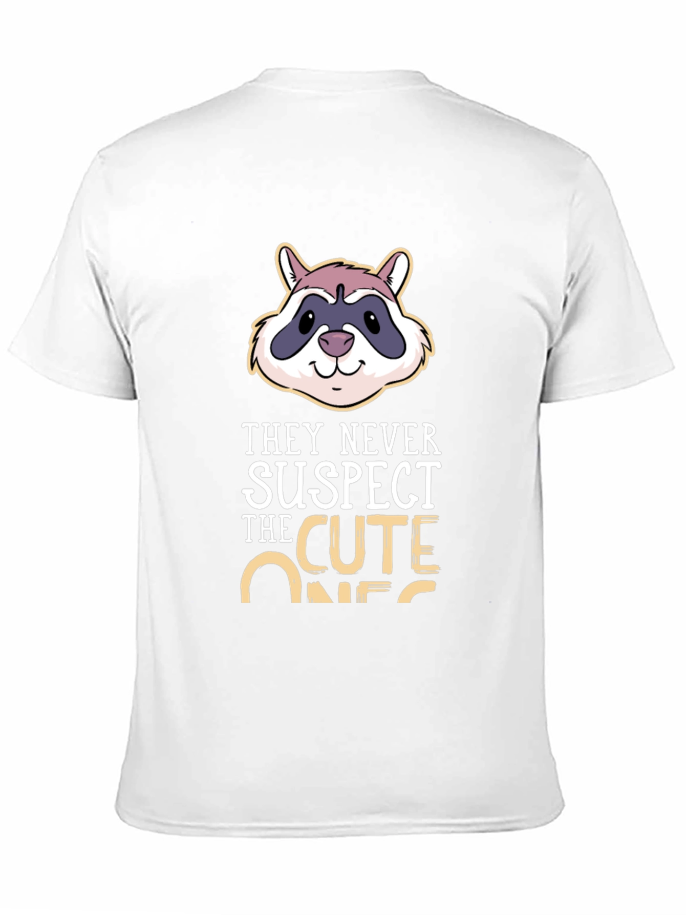 Cute Raccoon T-Shirt - They Never Suspect!