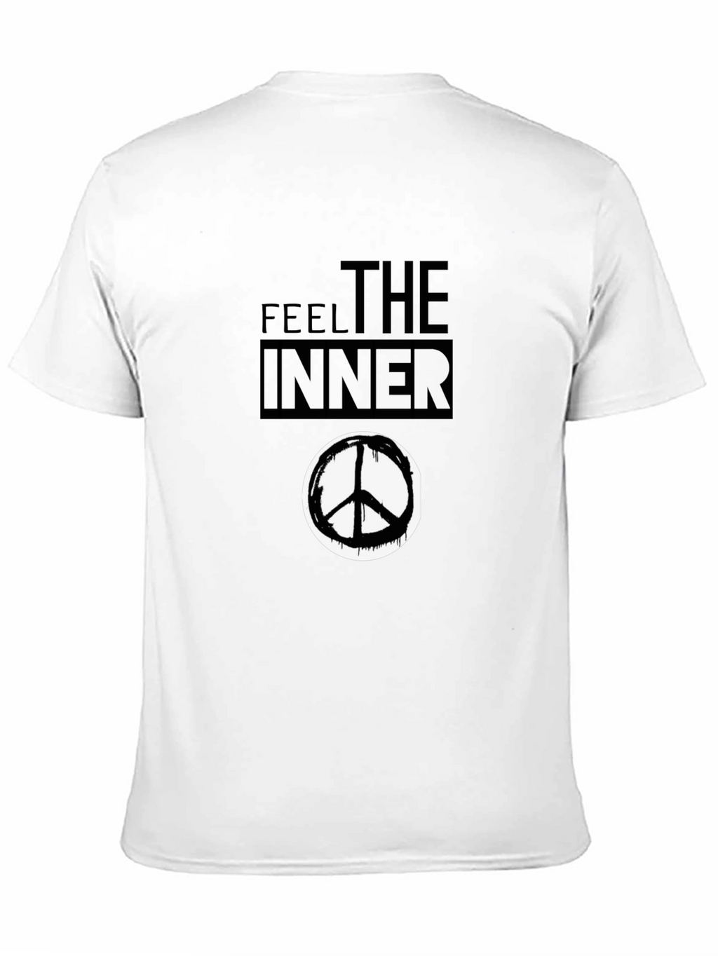 Feel the Inner Peace Black Graphic T-Shirt