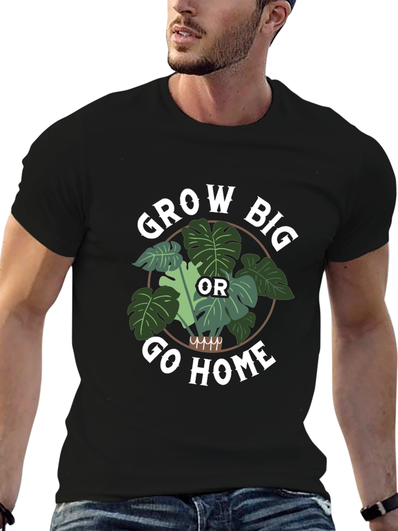 Grow Big Or Go Home Graphic Tee