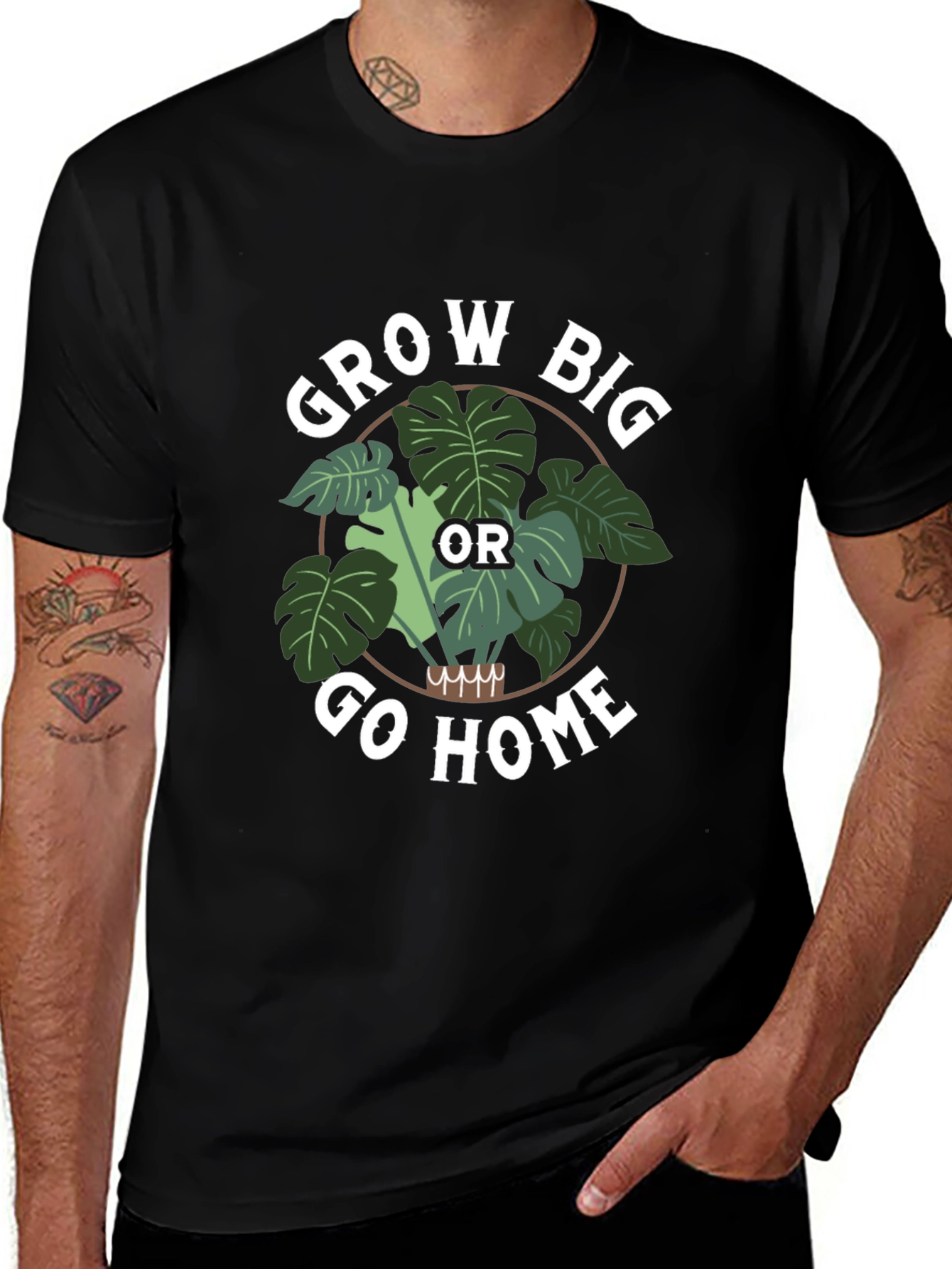 Grow Big Or Go Home Graphic Tee