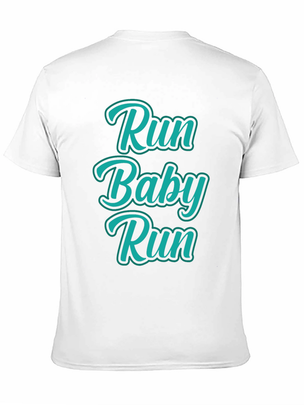Run Baby Run Black Graphic Tee
