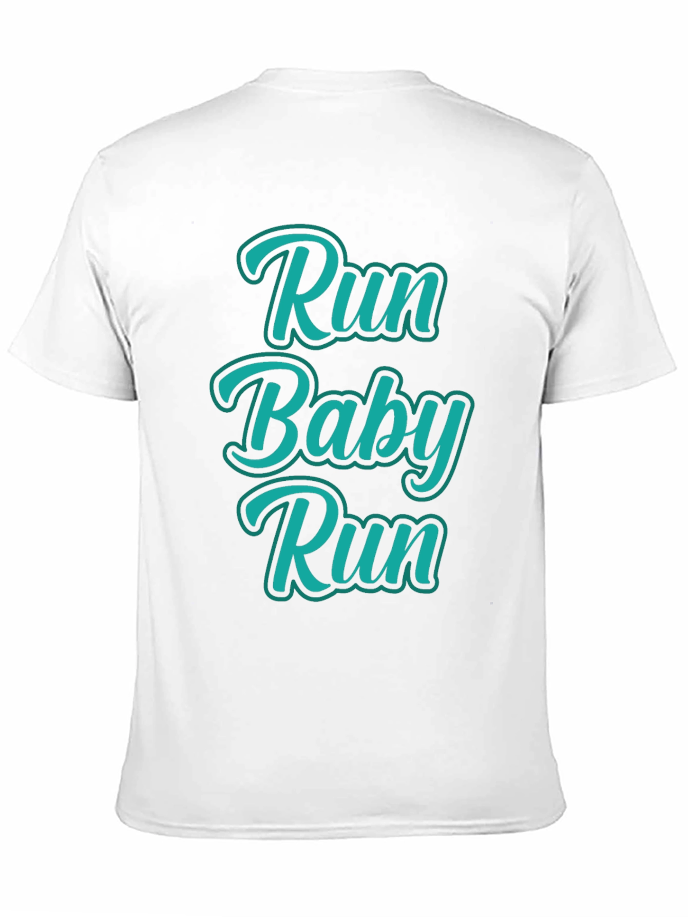 Run Baby Run Black Graphic Tee