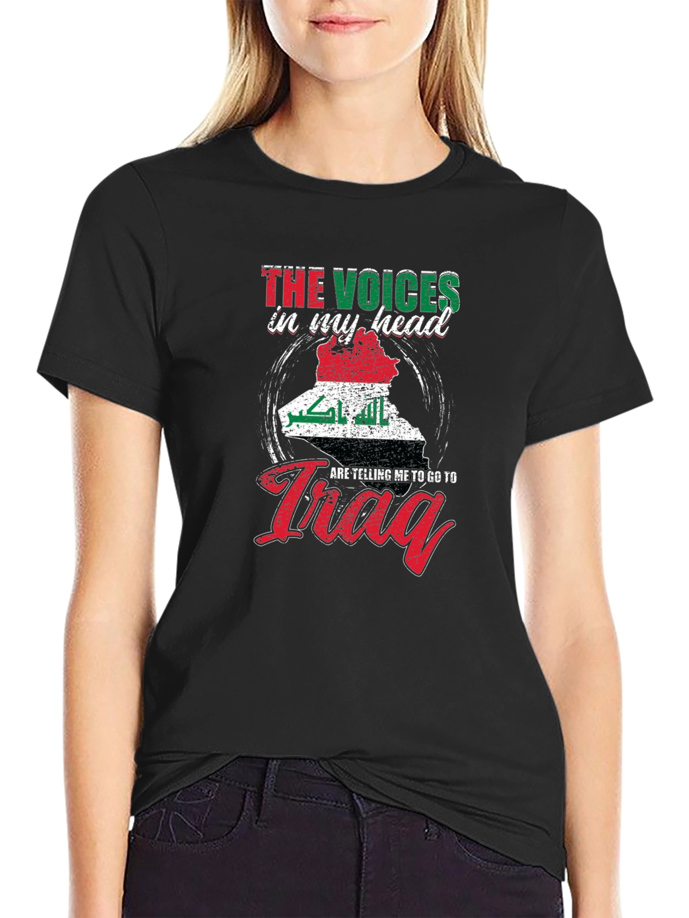 Voices In My Head Iraq Map T-Shirt