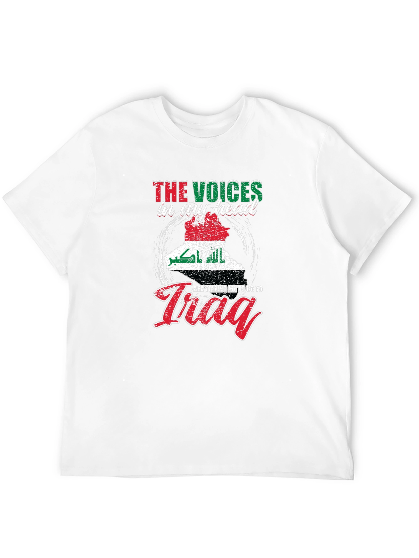 Voices In My Head Iraq Map T-Shirt