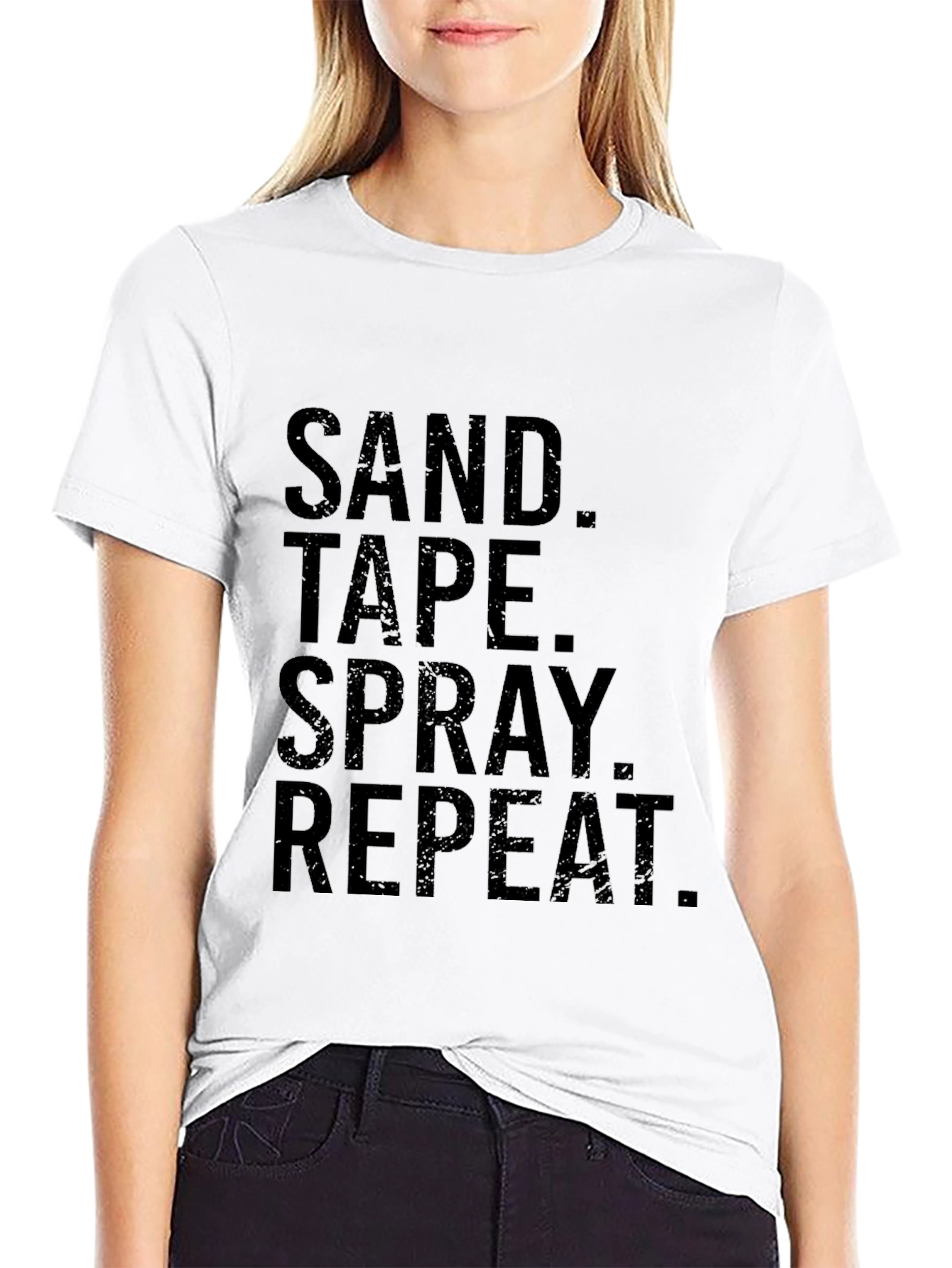 Sand Tape Spray Repeat Graphic Tee