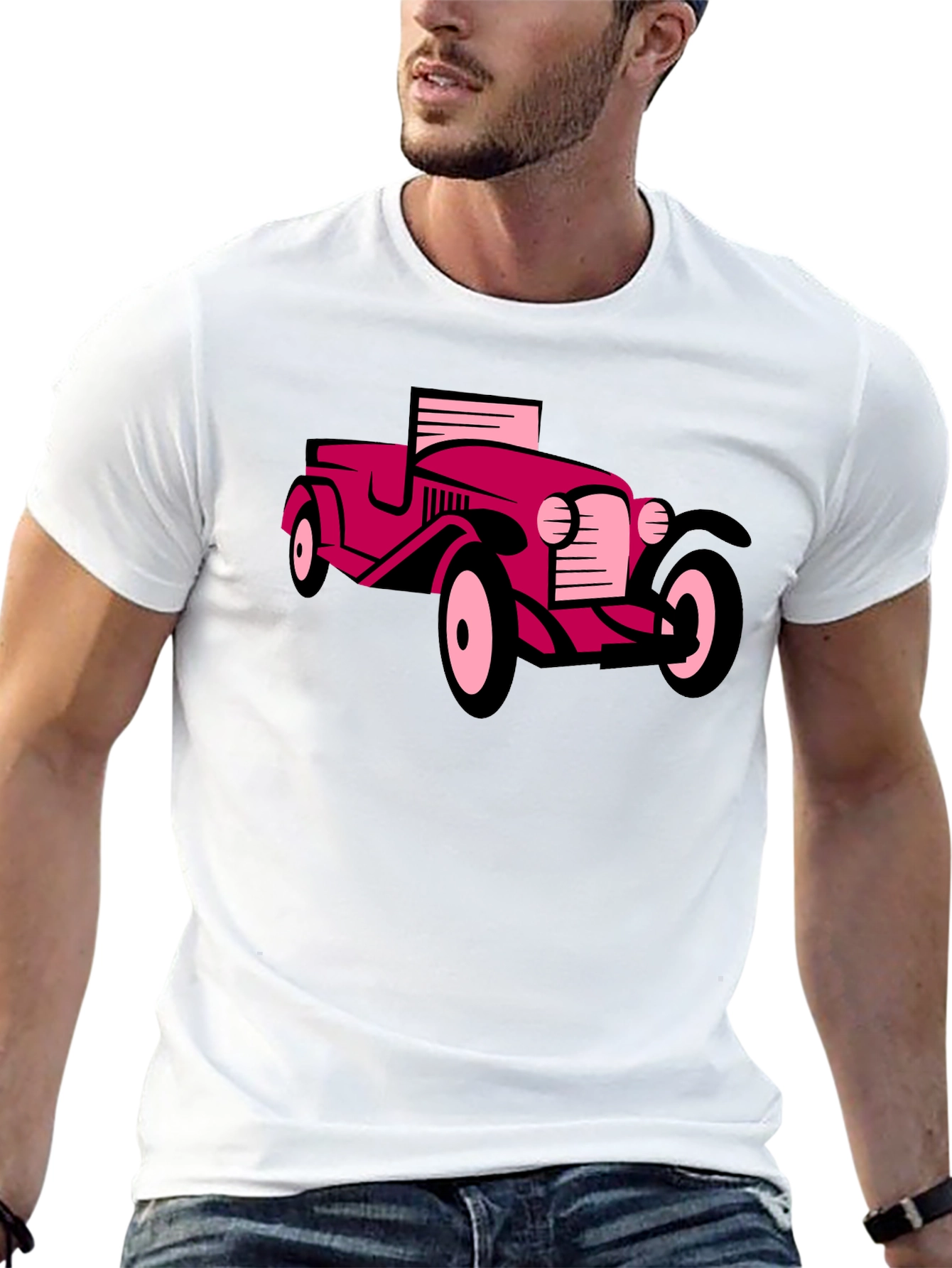 Classic Car Graphic Tee - Black