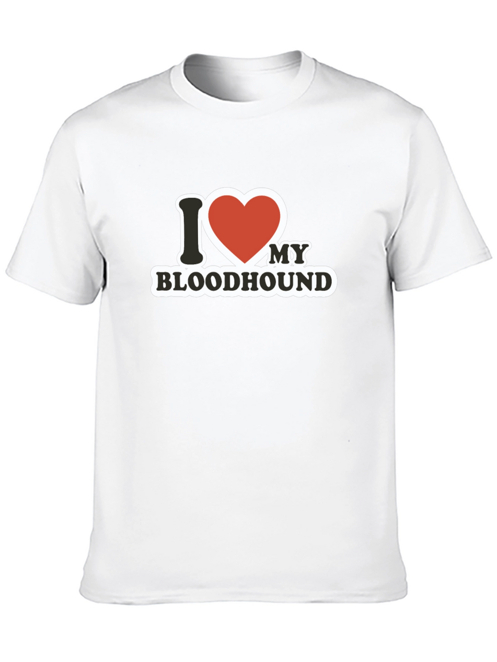 I Love My Bloodhound T-Shirt - Black