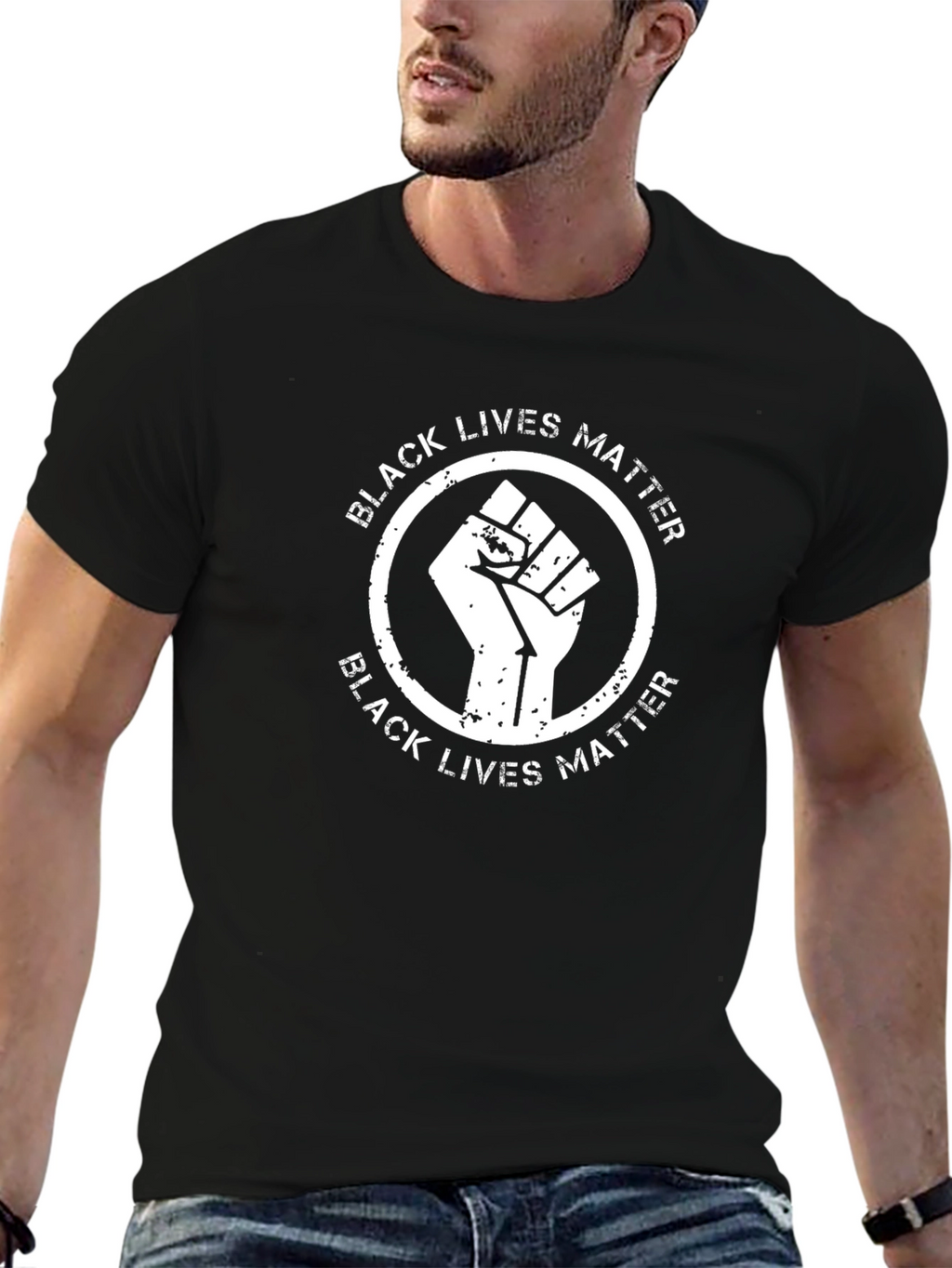 Black Lives Matter Fist Graphic Tee