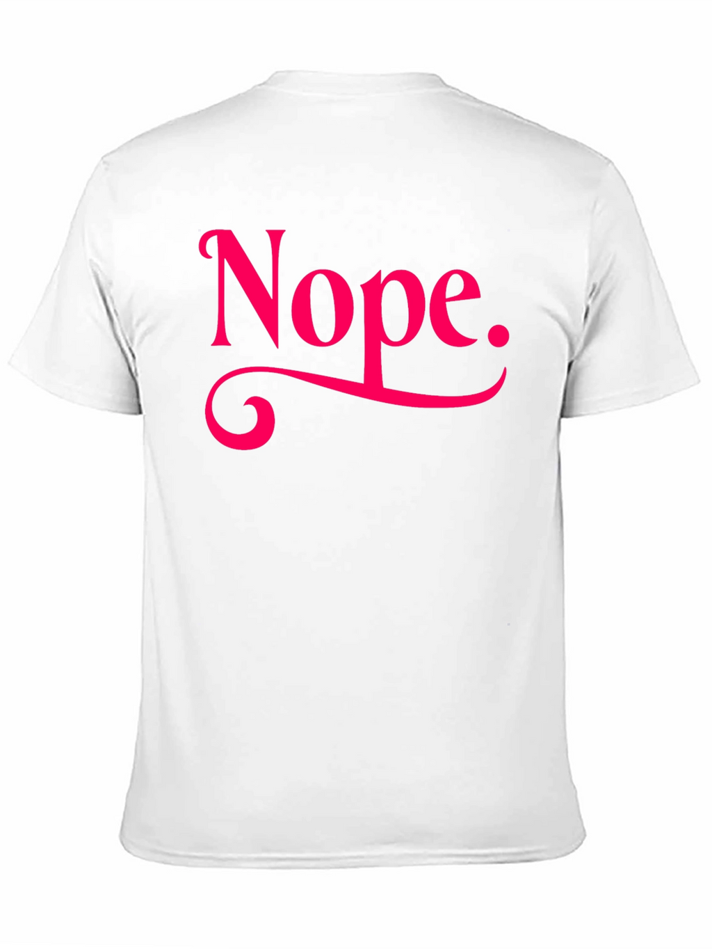 Nope. Graphic Tee - Casual Black T-Shirt