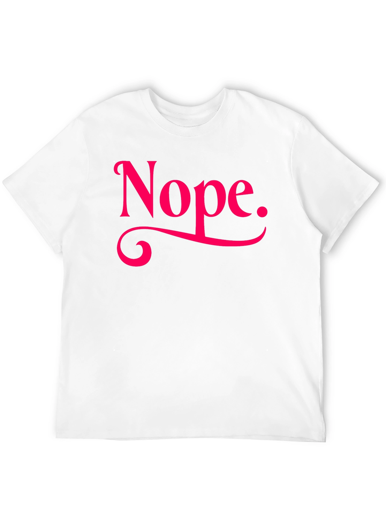 Nope. Graphic Tee - Casual Black T-Shirt