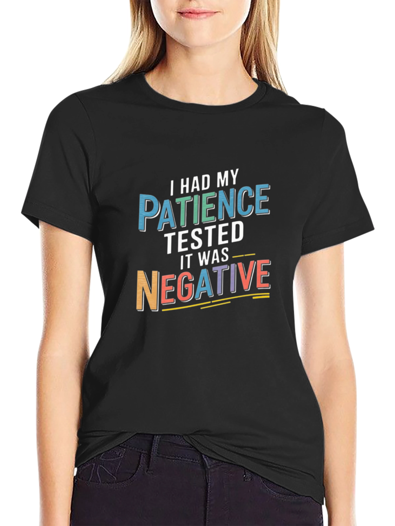 Funny Patience Tested Negative Sarcastic T-Shirt
