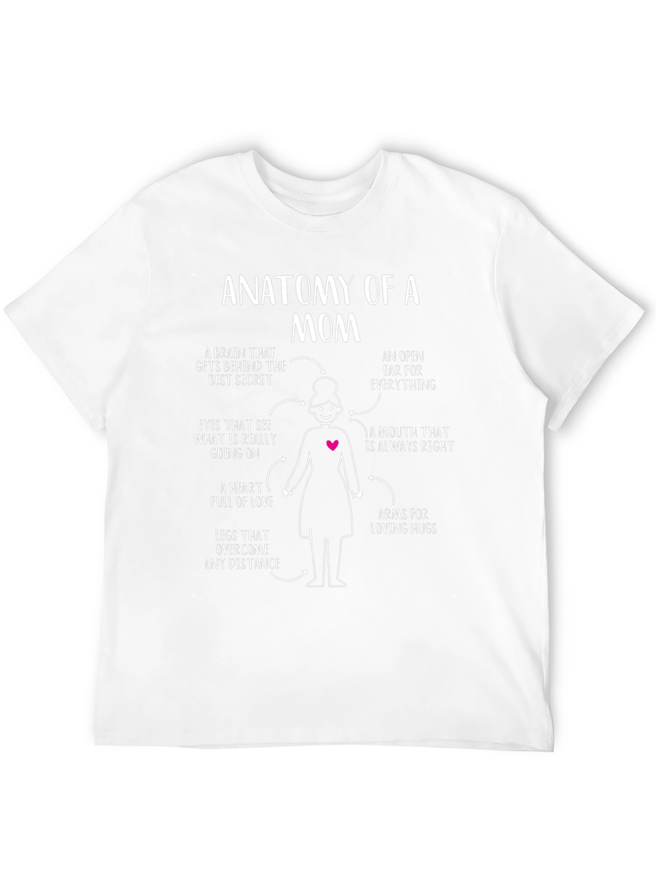 Anatomy of a Mom Black Graphic T-Shirt