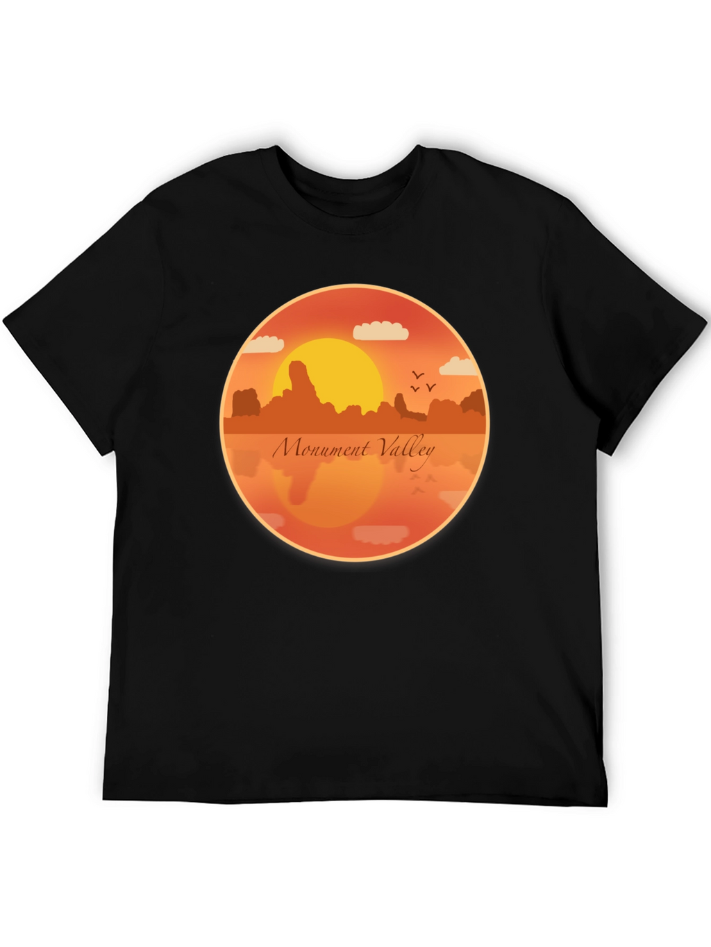 Monument Valley Graphic Tee - Retro Desert Sunset T-Shirt