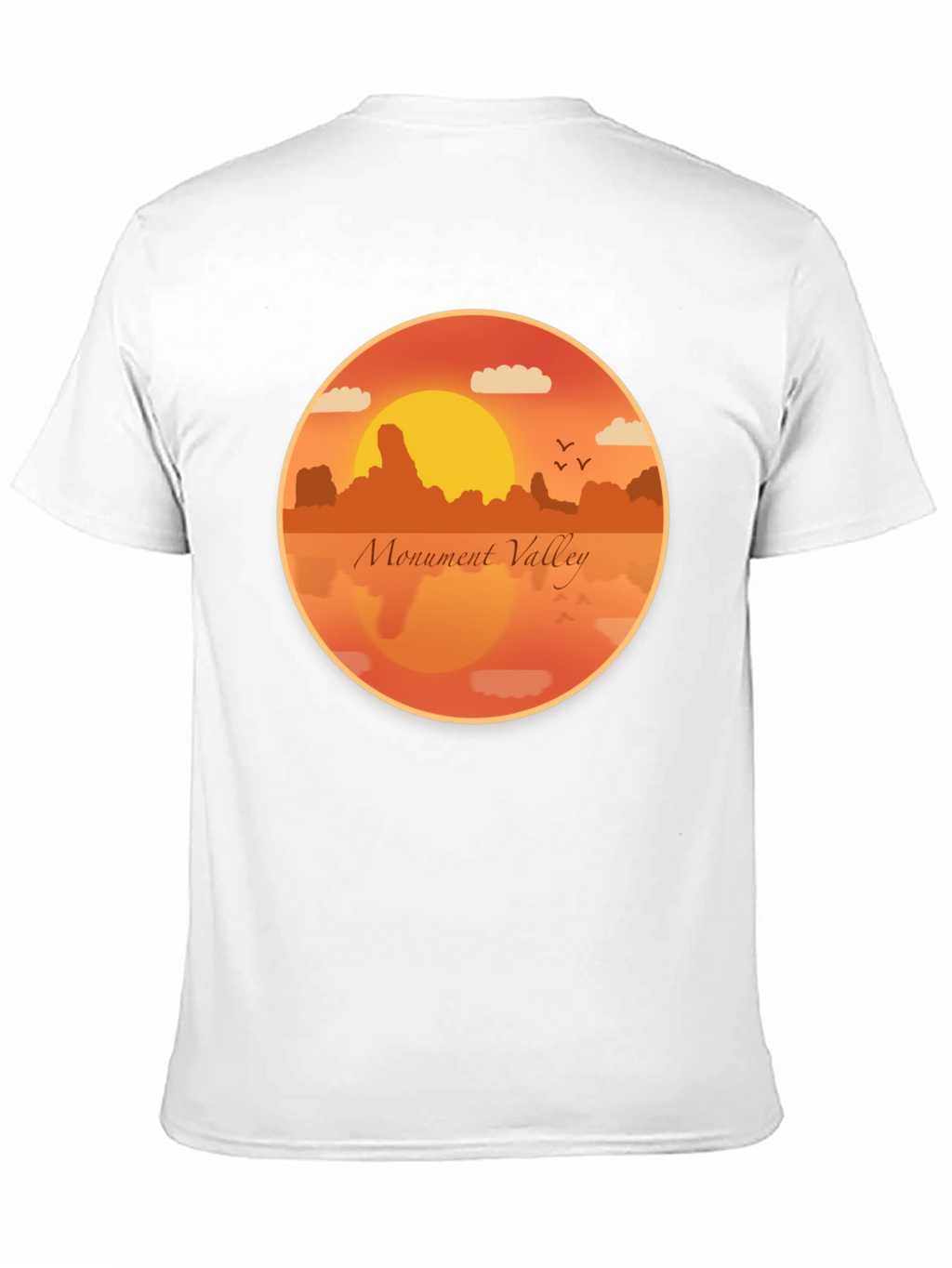 Monument Valley Graphic Tee - Retro Desert Sunset T-Shirt