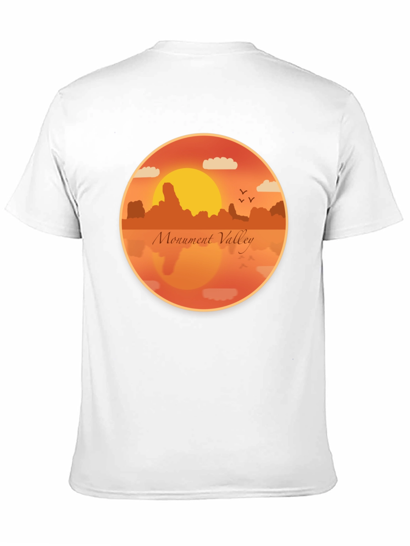 Monument Valley Graphic Tee - Retro Desert Sunset T-Shirt