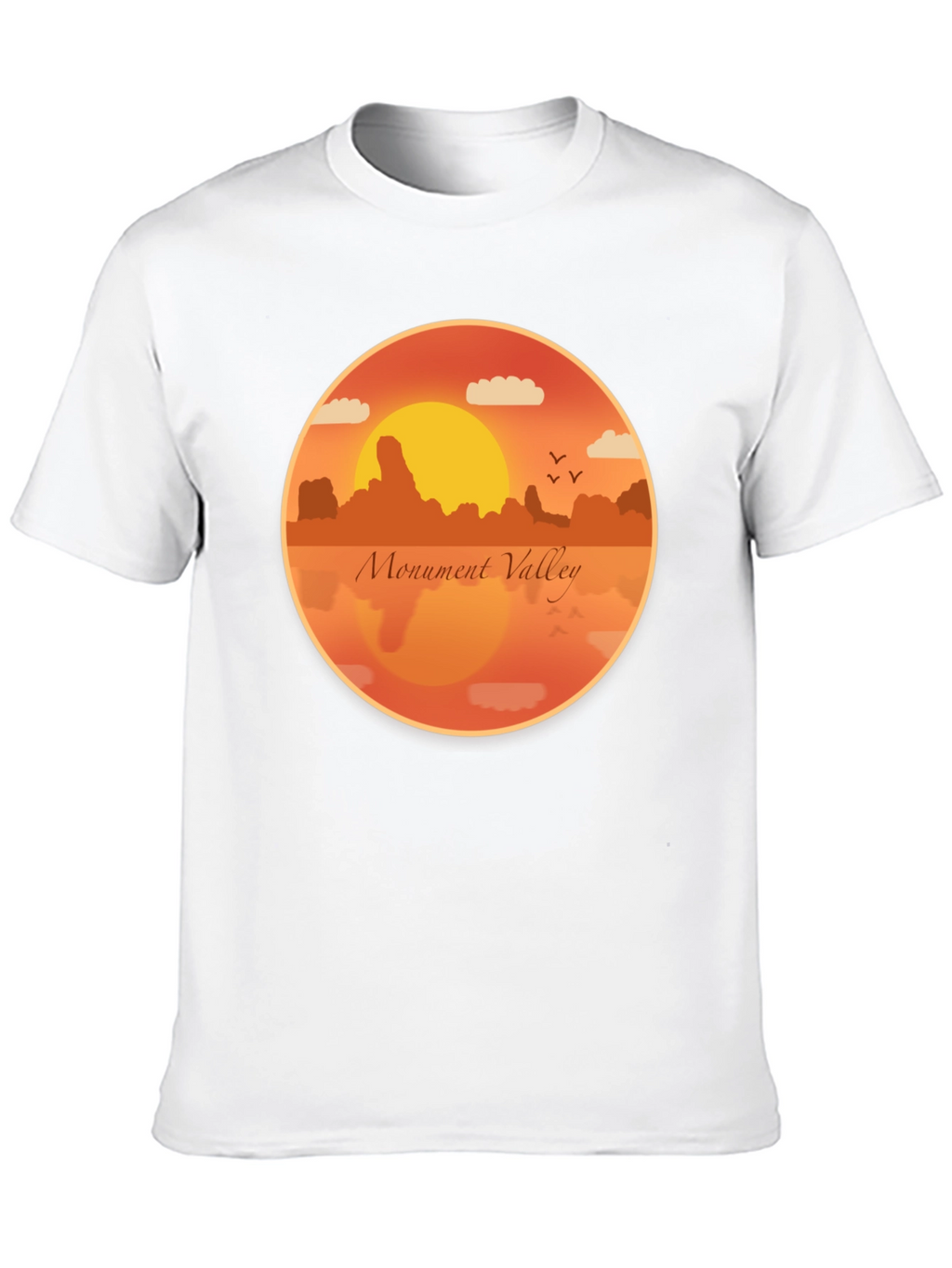 Monument Valley Graphic Tee - Retro Desert Sunset T-Shirt