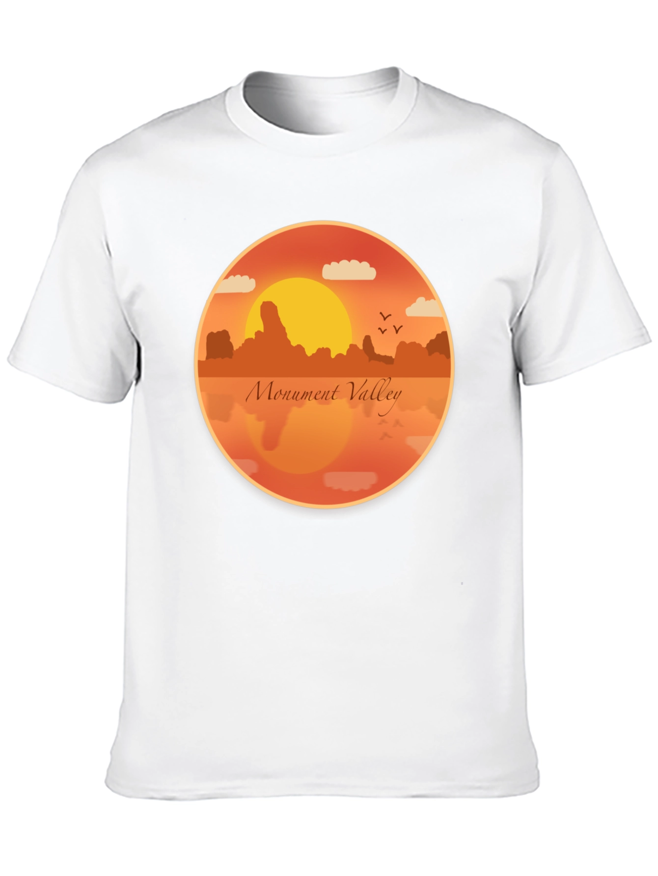 Monument Valley Graphic Tee - Retro Desert Sunset T-Shirt