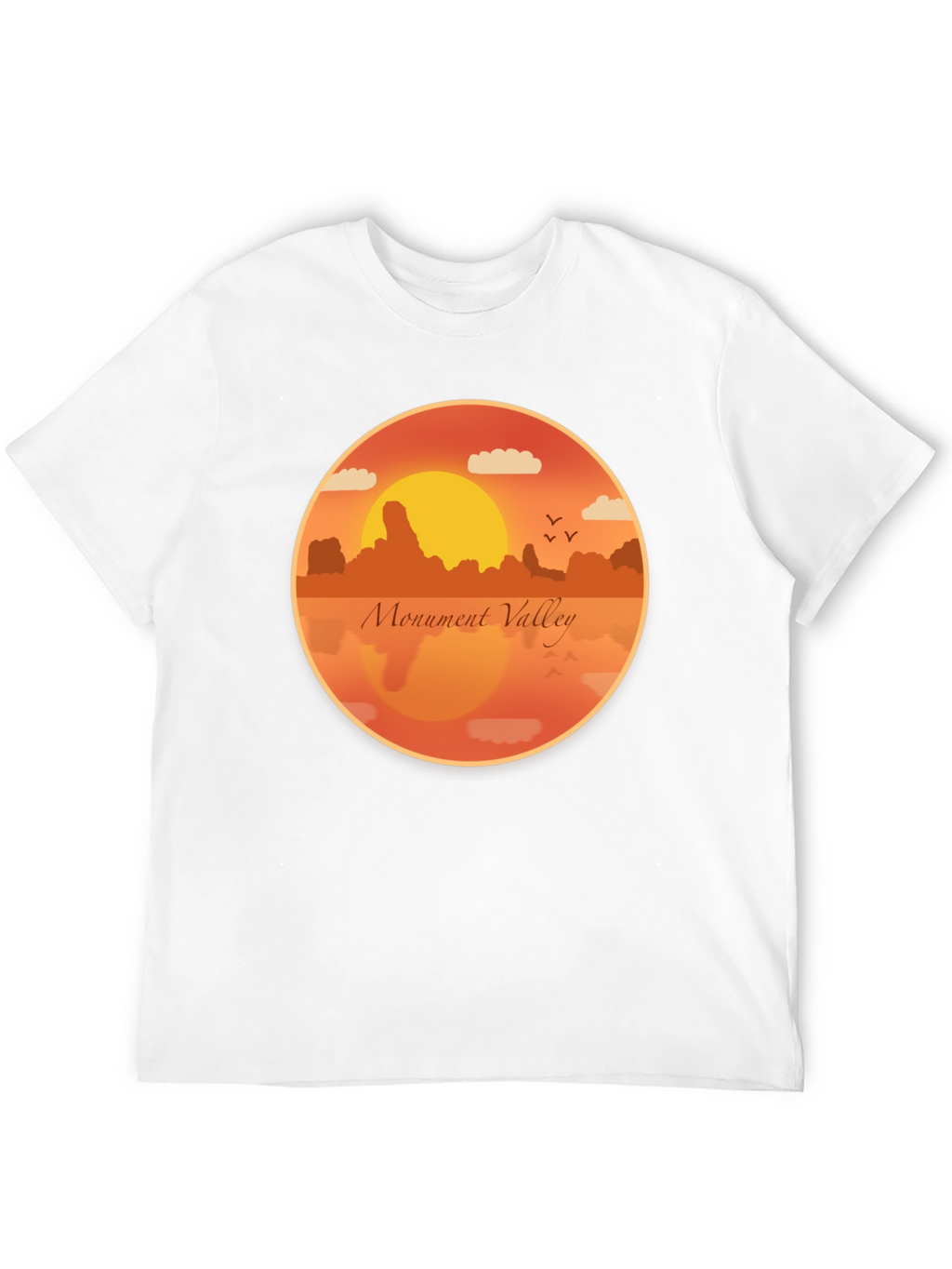 Monument Valley Graphic Tee - Retro Desert Sunset T-Shirt