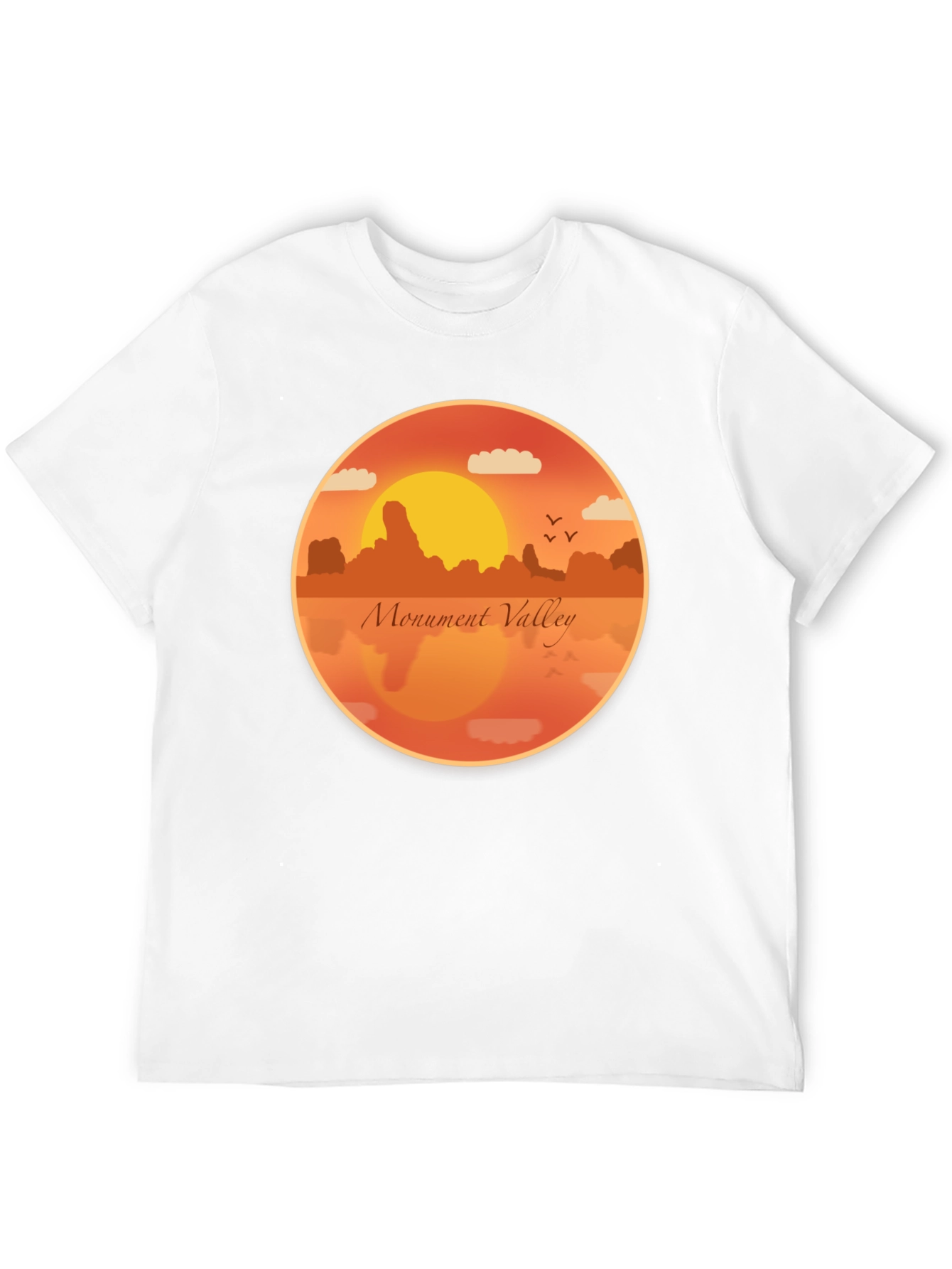 Monument Valley Graphic Tee - Retro Desert Sunset T-Shirt