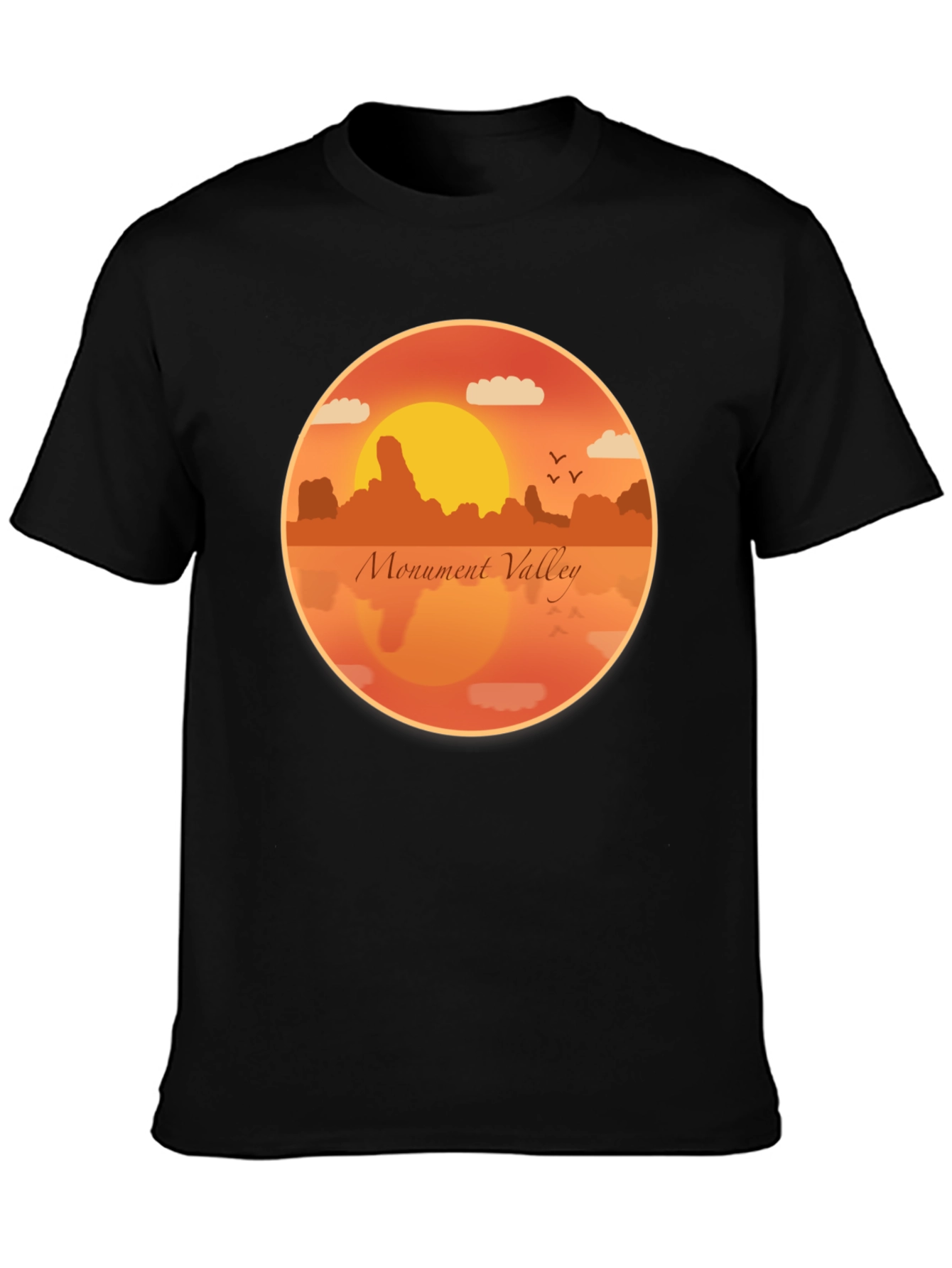 Monument Valley Graphic Tee - Retro Desert Sunset T-Shirt