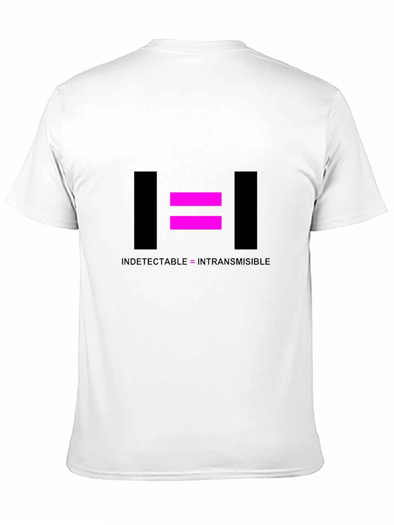Undetectable = Untransmissible Black T-Shirt