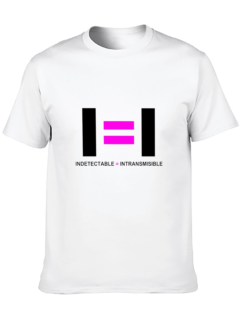 Undetectable = Untransmissible Black T-Shirt