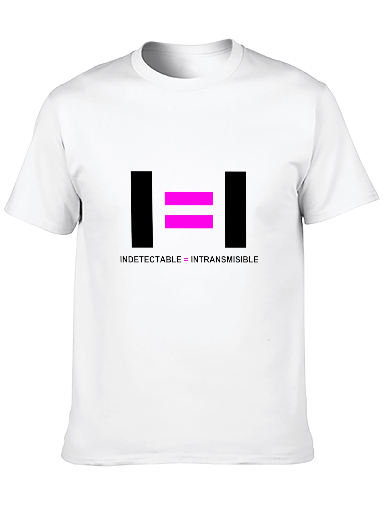 Undetectable = Untransmissible Black T-Shirt