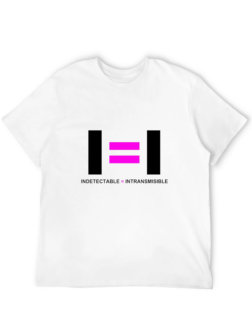 Undetectable = Untransmissible Black T-Shirt
