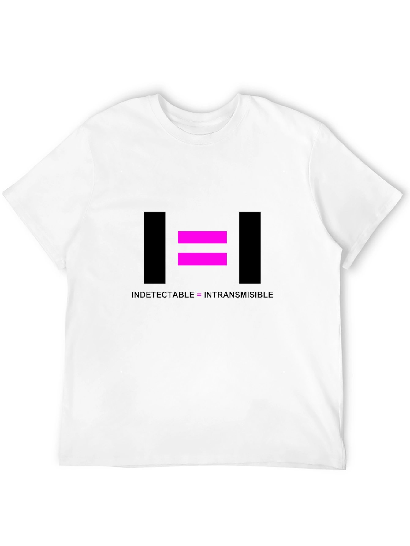 Undetectable = Untransmissible Black T-Shirt