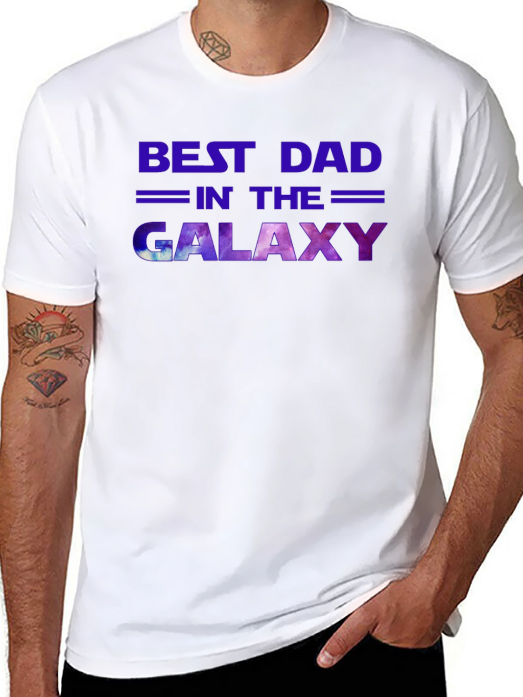 Best Dad in the Galaxy Graphic Tee