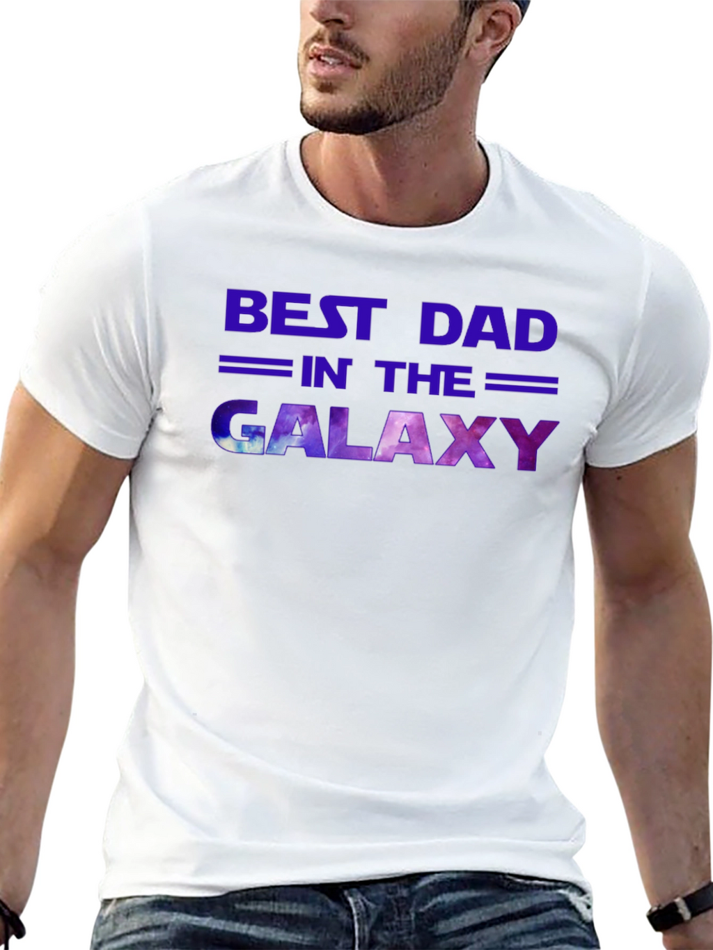 Best Dad in the Galaxy Graphic Tee
