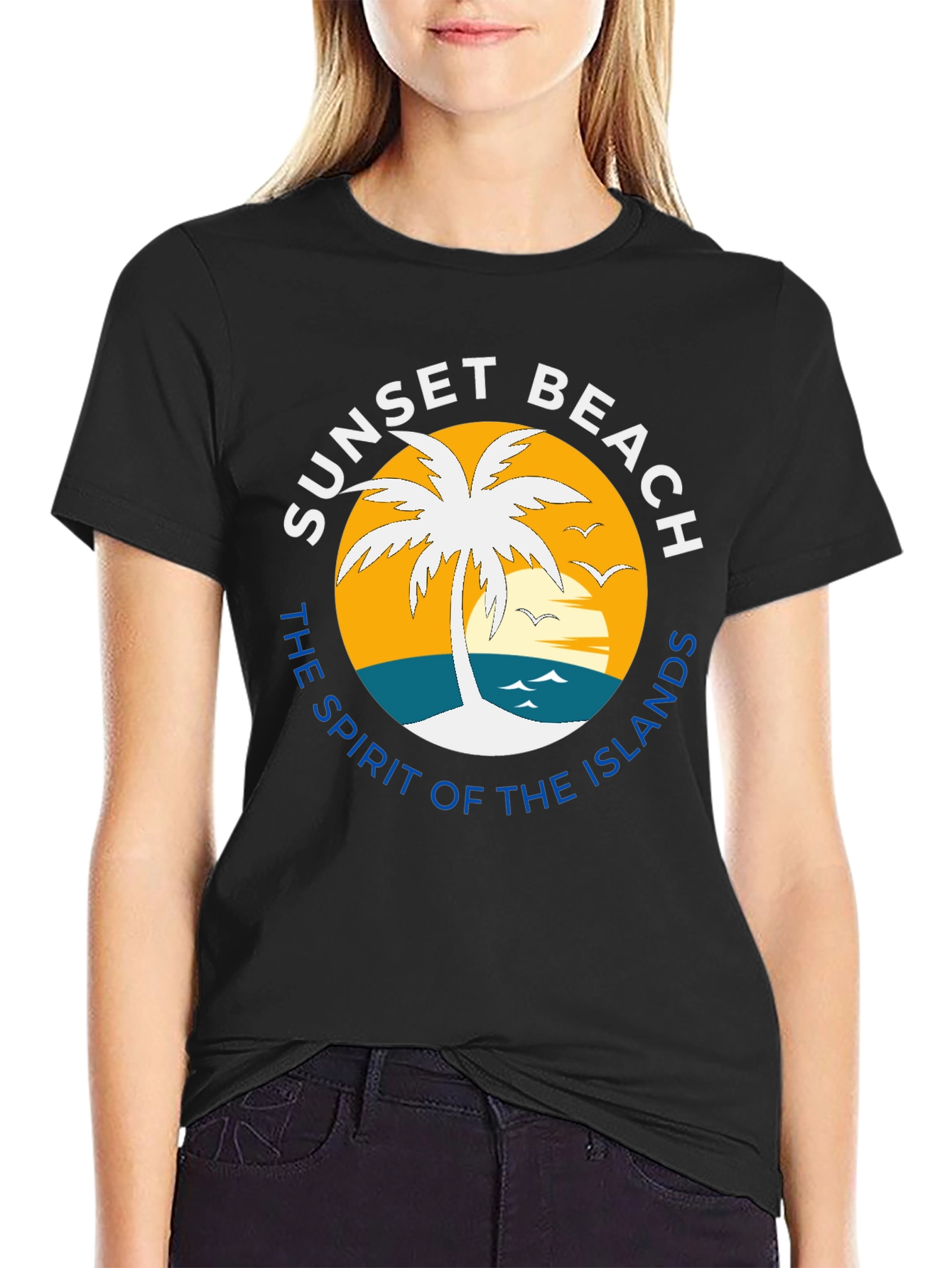 Sunset Beach T-Shirt - Tropical Island Vibes
